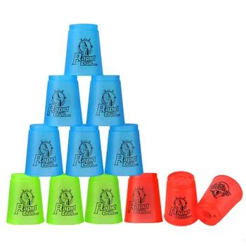

12PCS Quick Stacks Cups Fast Reaction Stacking Gamefunny Indoor Game Stacking Cups Speed Cup Training Free Shipping