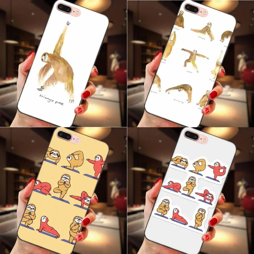

Sloth Yoga For Huawei Honor 5A 6A 6C 7A 7C 7X 8A 8C 8X 9 10 P8 P9 P10 P20 P30 Mini Lite Plus TPU Art Print Cover Case