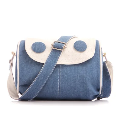 

2019 spring handbag new student cowboy Messenger bag tide Korean version of diagonal shoulder canvas bag