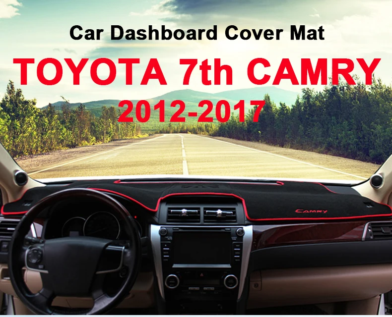 Для Toyota Camry 2012 2013 LHD чехлы на приборную панель автомобиля коврик тенты подушка коврик ковры аксессуары для интерьера