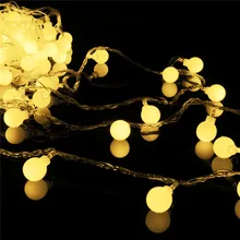New Arrival 20m 200 Matte Ball Waterproof LED String Fairy Light Christmas Wedding Party Decor Lamp 220V 5 Colors
