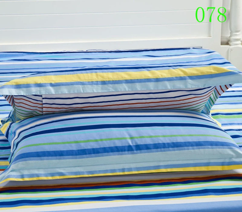 Color Stripe 1Pcs Cotton Single Bed Pillowcases 48x74cm Pillow Case