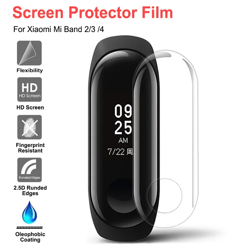 Мягкая защитная пленка из ТПУ против царапин для XiaoMi Mi Band 4 смарт браслет