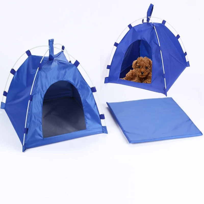 

Pet house cute tent dog house outdoor waterproof portable folding breathable pet cat dog house 40x40x38cm