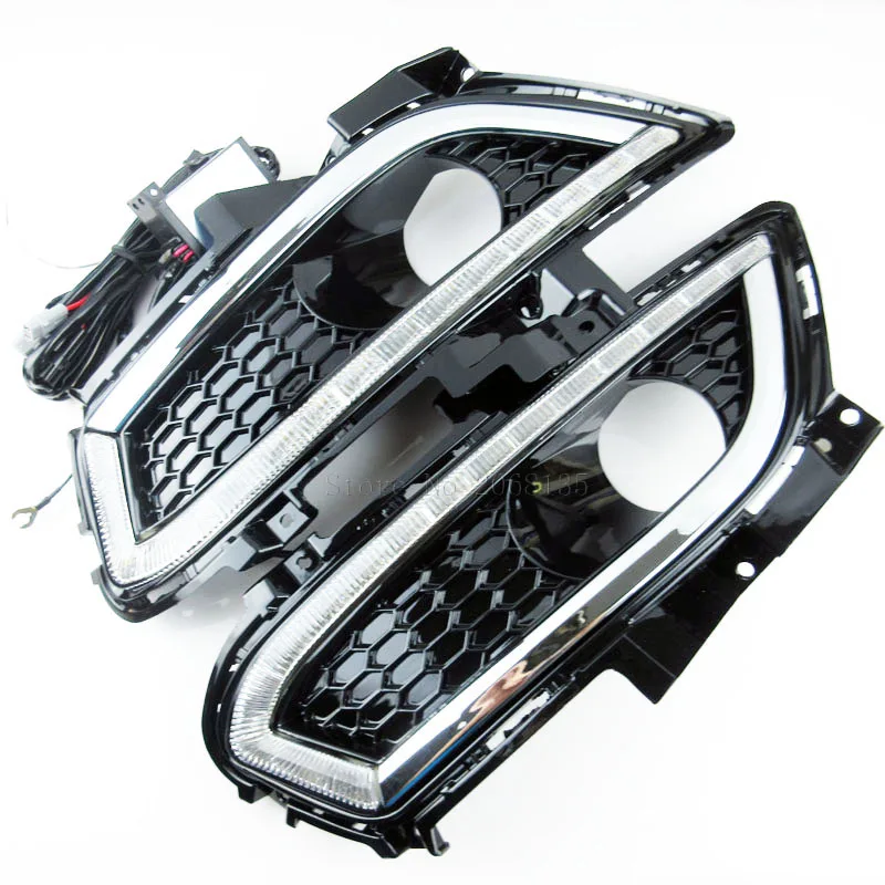 

2PCS NEW High quality LED Waterproof 12V Led CAR Light DRL Daytime running lights For Ford Mondeo 2013 -2016 fog lamp