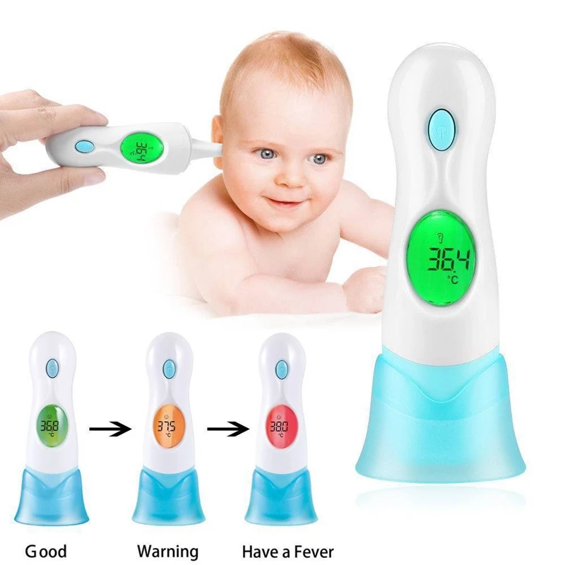 8 in 1 Digital Ear Thermometer Adult Baby Infra Red LCD Temperature Medical T2