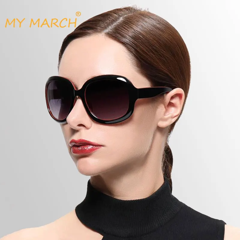MYMARCH Luxury Brand Vintage Sunglasses Women Polarized Ladies Sun Glasses For Women Feminine Glasses For Driving UV400 2019