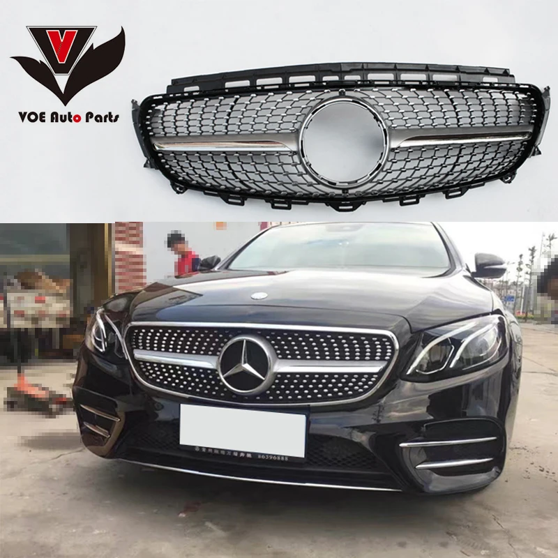 2016 2017 2018 W213 Diamond Style Front Racing Grill Grille for Mercedes-Benz W213 Sport Version E-class E200 E300 E350 2016 2017 2018 W213 Diamond Style Front Racing Grill Grille for Mercedes-Benz W213 Sport Version E-class E200 E300 E350