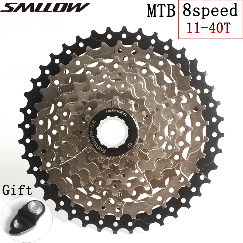

SUNSHINE-SZ MTB Mountain Bike 8s 24s 8Speed 11-40T Cassette WIDE RATIO Freewheel Sprockets for Bicycle Parts