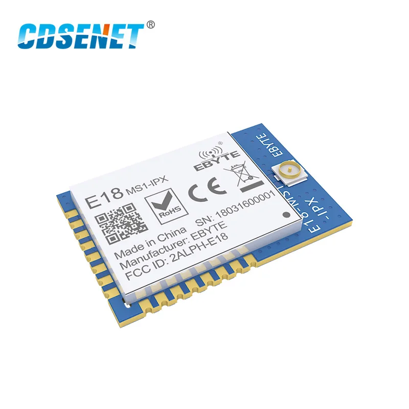 Zigbee CC2530 2,4 ГГц беспроводной радиочастотный модуль CDSENET E18-MS1-IPX 2,4 ГГц беспроводной передатчик и приемник последовательный порт SOC Zigbee