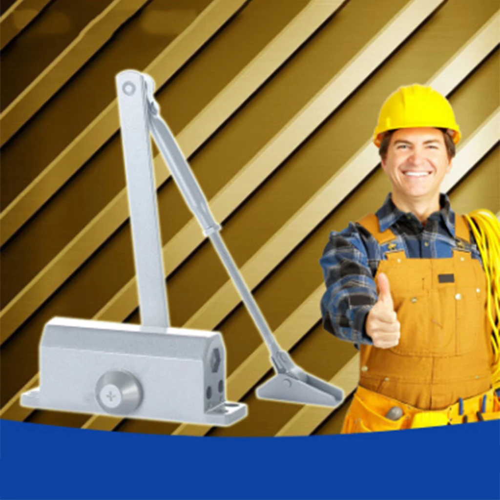 Heavy Load Aluminum Door Closer Two Indepent Halves Automatic Closing