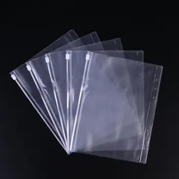 

24pcs A5 Transparent Clear Polypropylene Snap Button Envelope Folder Document Folder for Daliy Use Office School