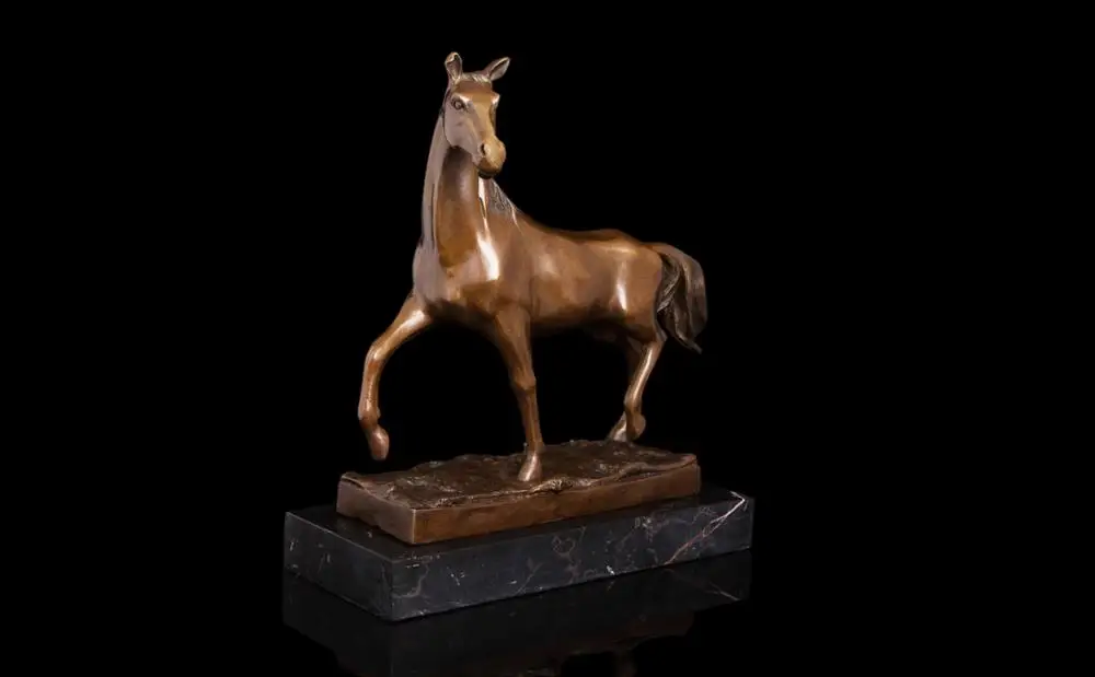 

head Arts Crafts Home Furnishing office decoration high-grade copper sculpture gifts crafts copper horse DW-068