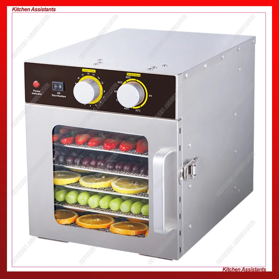 

ST04 Electric 220V 110V Fruits Dehydrator Machine Commercial Stainless Steel Food Dehydrator With Trays Timer Food Dryer