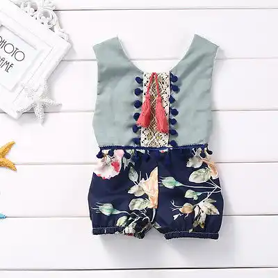 kids floral jumpsuit