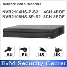 Оригинальная английская версия NVR2104HS-P-S2 NVR2108HS-8P-S2 4/8 канальный компактный сетевой видеорегистратор 1U 4PoE/8POE Lite