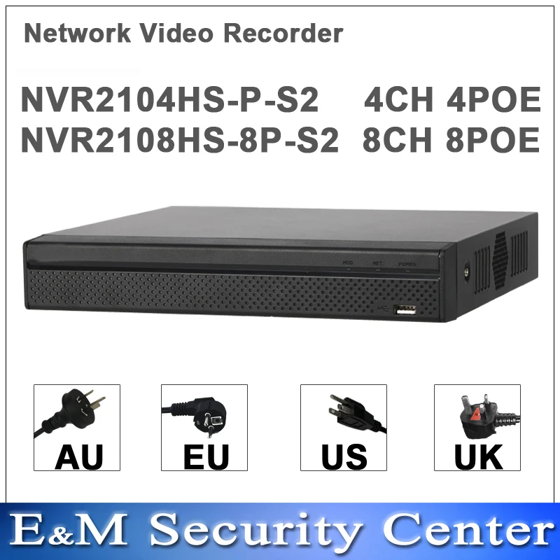 Dahua NVR2108HS-S2 8CH Compact 1U Lite Network Video Recorder English Version