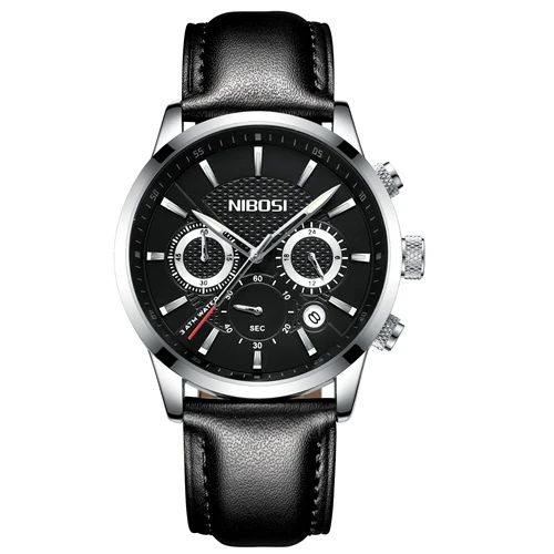 NIBOSI модные часы для мужчин спортивные кварцевые часы для мужчин s часы Топ бренд класса люкс сталь Бизнес водонепроницаемые часы Relogio Masculino - Цвет: J