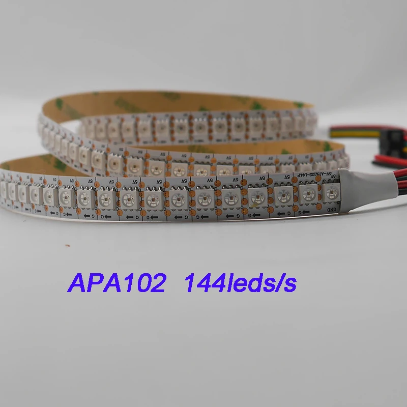 APA102 strip,1m/3m/5m 30/60/72/96/144 leds/pixels/m APA102 Smart led pixel strip ,DATA and CLOCK seperately DC5V IP30/IP65/IP67