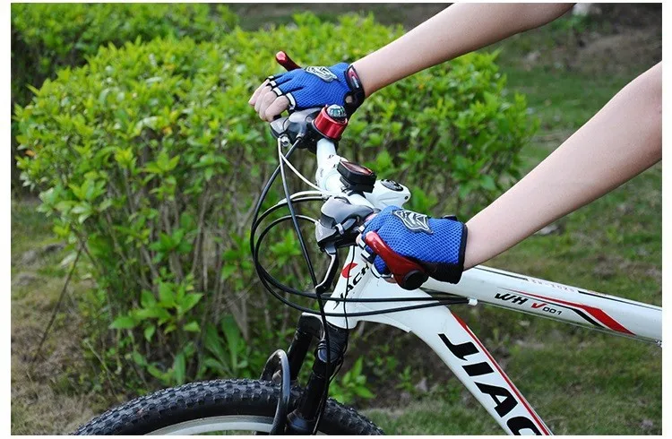 Половина Finger Для мужчин Для женщин горный велосипед Перчатки скольжения mtb велосипеды Прихватки для мангала Открытый Ciclismo Гонки езда дышащий противоударный