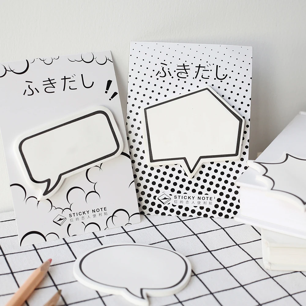 JIANWU Cute dialog box to facilitate the convenience of writing notes posted this student stationery note box box cutecute cute | Блокноты -32809621111