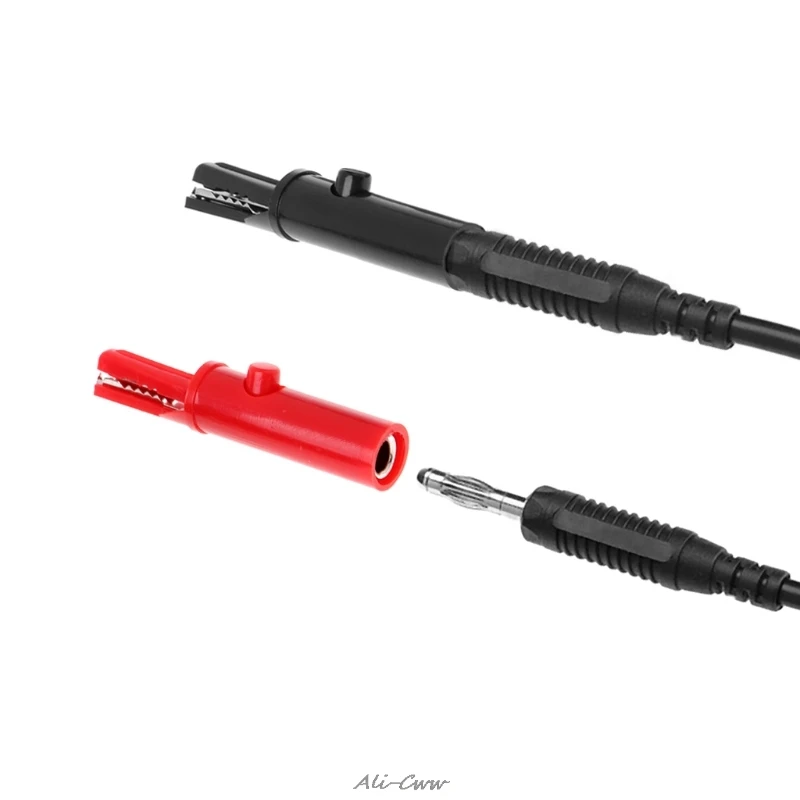 Push Button Type Full Protective Alligator Clips 2 Pcs For Professional Multimeter