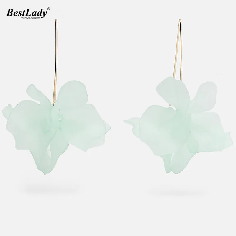 

Best lady New Resin Flowers Za Earrings for Women Party Bohemian Trendy Drop Earrings Cute Girls Gift Dangle Earrings Jewelry
