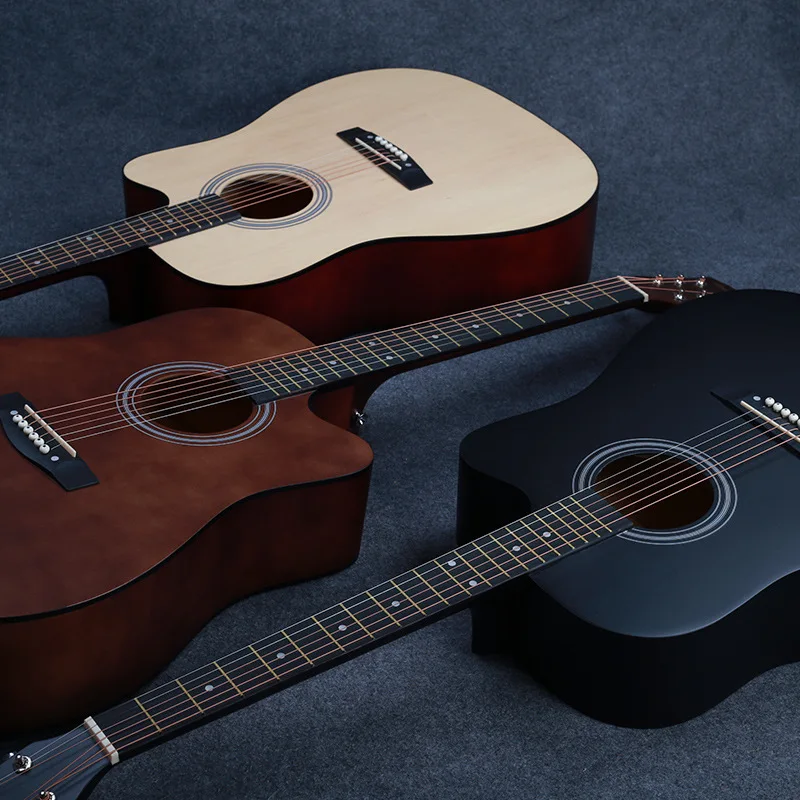 

41 inch Guitar Beginners Introductory Self-taught Guitar Boys and Girls Practicing Instruments with Picks JT19