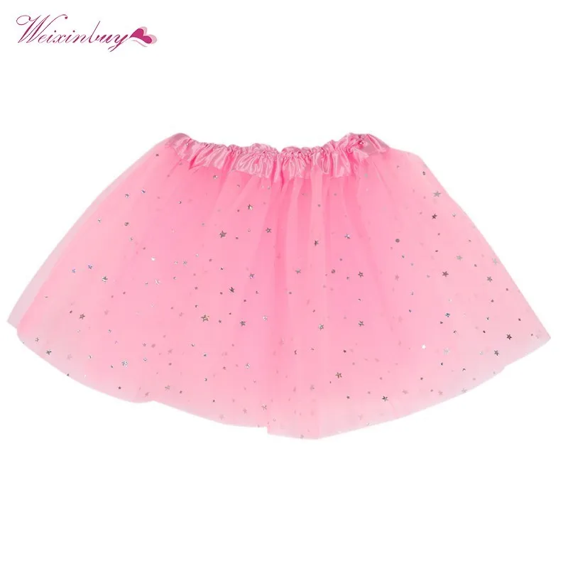 

WEIXINBUY Lovely Baby Kids Girls Skirt Dancewear Tutu Full Pettiskirt Princess Aequined Skirts Y07