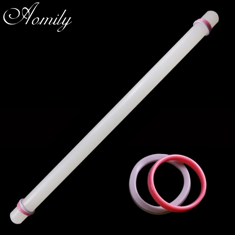 

Aomily Lengthen 50cm Non Stick Rolling Pin Roller Fondant Cake Baking Dough Pizza Tools Discs Home KItchen Baking Pastry Tool