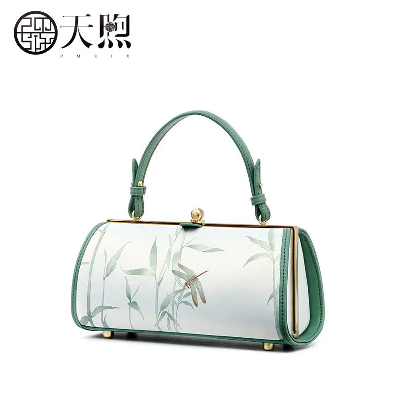 Pmsix original art designer 2017 spring and summer leather small clip mini handbag shoulder bag | Багаж и сумки
