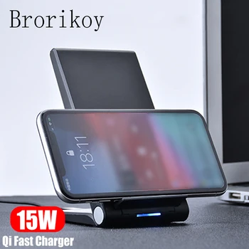 

15W Qi Wireless Charger for Huawei Mate 20 Pro Universal QC3.0 Wireless Fast Charging for Samsung S10 S9 iPhone X Xs Max 8 Plus