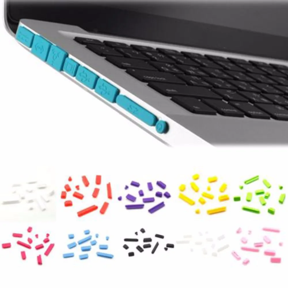 Цветная мягкая силиконовая заглушка от пыли для Macbook Air 13 &quot11&quot портов Retina