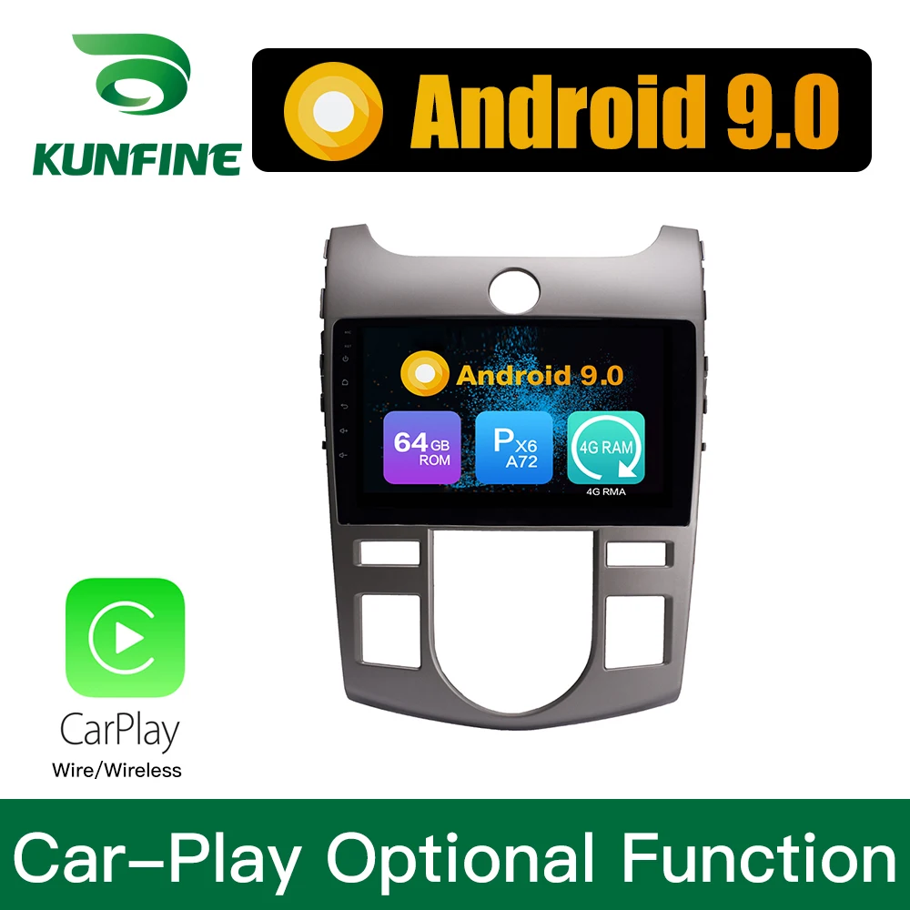 Sale Android 9.0 Ram 4G Rom 64G PX6 Cortex A72 Car DVD GPS Multimedia Player Car Stereo For  KIA  Forte 2008-2017 Radio Headunit 1