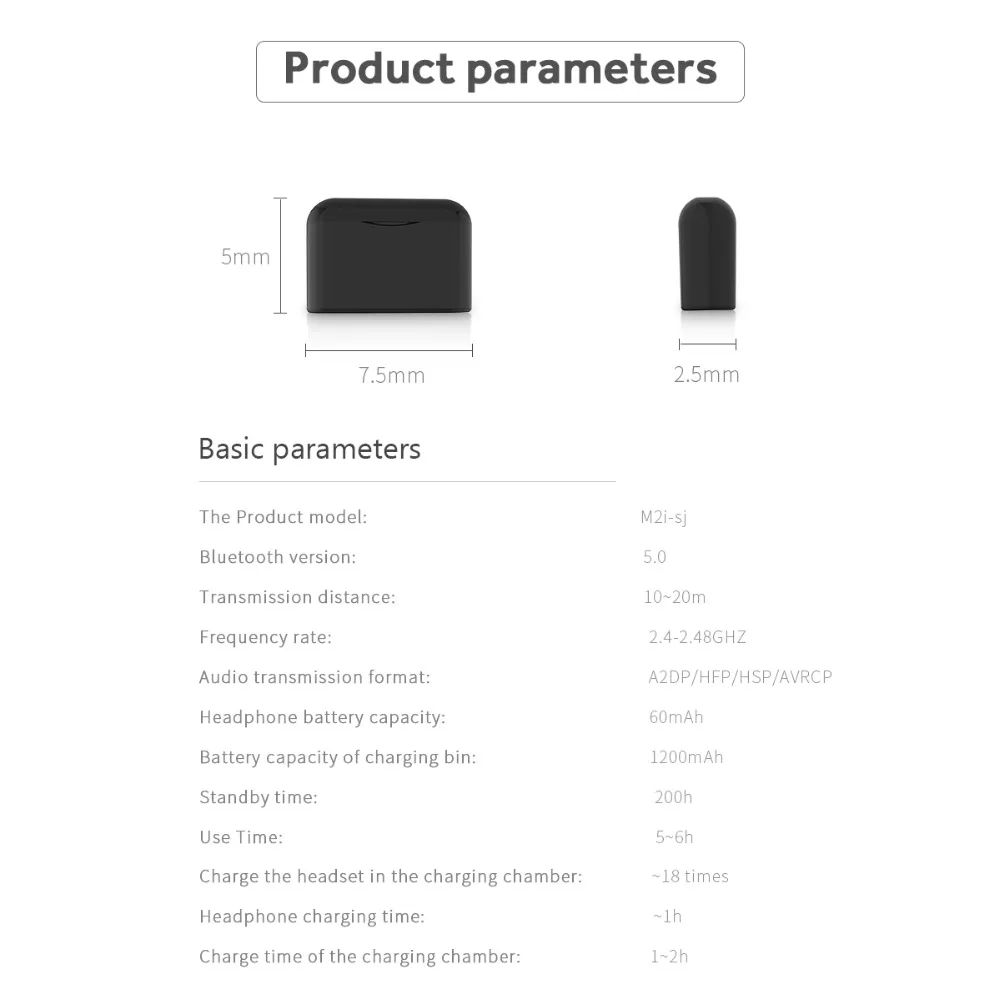 M2i SJ TWS Беспроводные Bluetooth 5,0 наушники мини копия, гарнитура Работает беспроводной наушник 3D бас стерео мини наушники