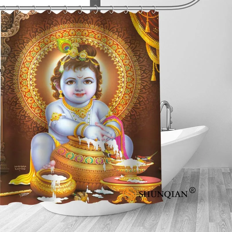 Занавеска для душа New Lord Krishna декоративная занавеска ванной комнаты дома
