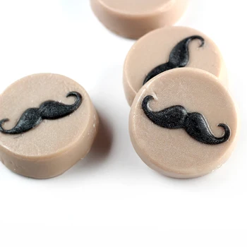 

Handmade Soap Silicone Mold Round with Goatee Shape for Bath Bomb Mould