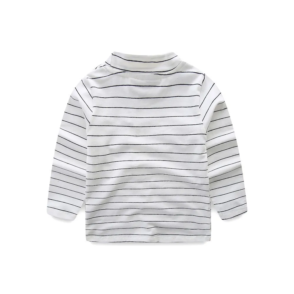 

Baby Boy Basic Tops Girls Spring Long Sleeve Tees Wholesale Kids Clothing Long Sleeve Striped Toddler Unisex Basic Tees 40