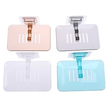 1 шт. портативная мыльница Подставка для хранения Однослойная мыльница на присоске держатель мыльница подставка для кухни аксессуары для ванной комнаты