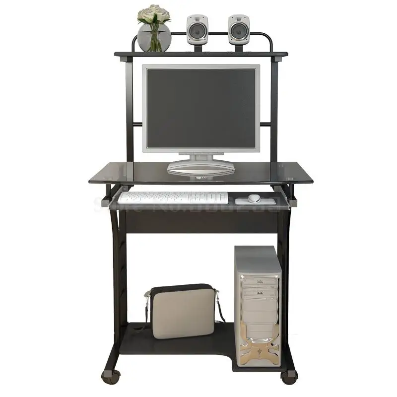 Компьютерный стол простой современный Съемный стол из закаленного стекла провинция пространство небольшой настольный стол для спальни дома