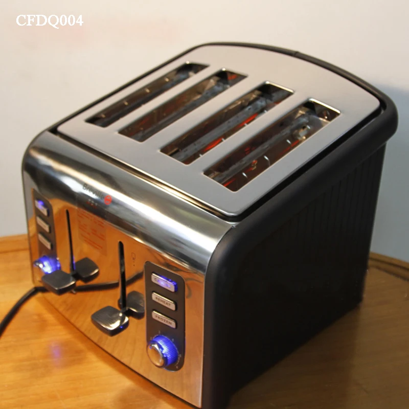 4 Slots Toaster Home Automatic Breakfast Bread Maker 220V Stainless Steel Bread Baking Machine CFDQ004 4 Slots Toaster Home Automatic Breakfast Bread Maker 220V Stainless Steel Bread Baking Machine CFDQ004