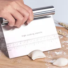 Скребок для теста для пиццы из нержавеющей стали лопатки для теста помадки инструменты для резки торта LXY9 JY19