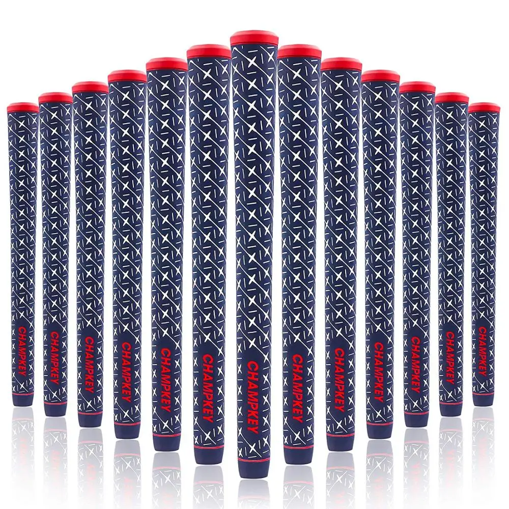 New 13PCS/Set Champkey X-Grip Six Colors Rubber Golf Grips Midsize- Super Stability Golf Club Grips Free Shipping