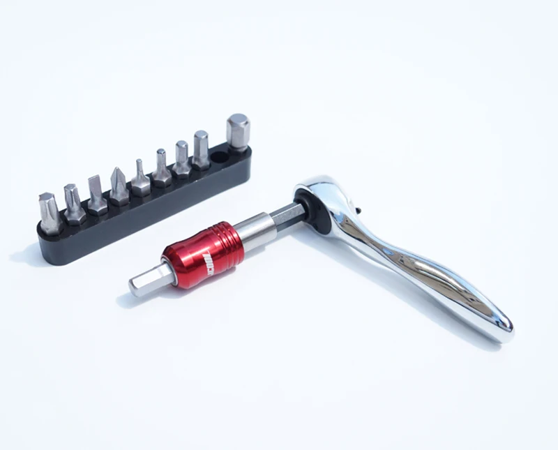 Cheap Bicycle Tool Mini Ratchet Pouch set 2/3/4/5/6/8mm&T25/T30/SL4/PH1 2