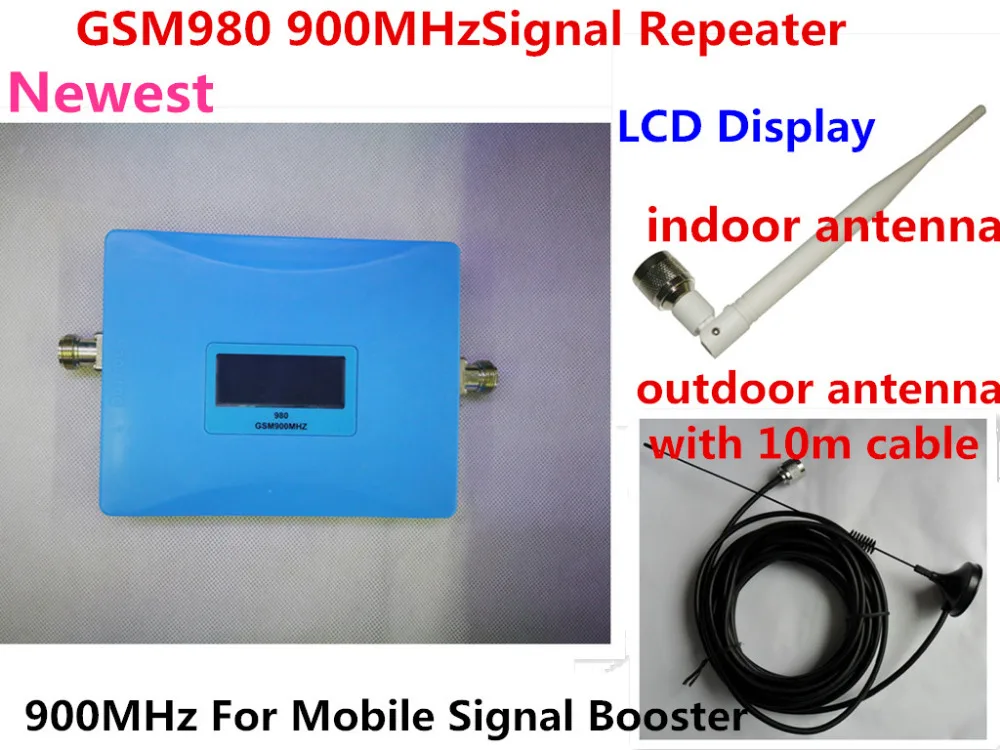

LCD display GSM booster model 980 ALC function 900Mhz GSM phone signal booster repeater,signal enlarger GSM 900mhz repeater
