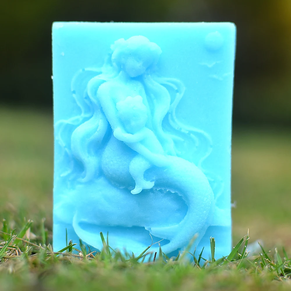 

Silicone Soap Mold Cupcake Baking Mold Muffin Pan Handmade Mermaid DIY Decorative Tools