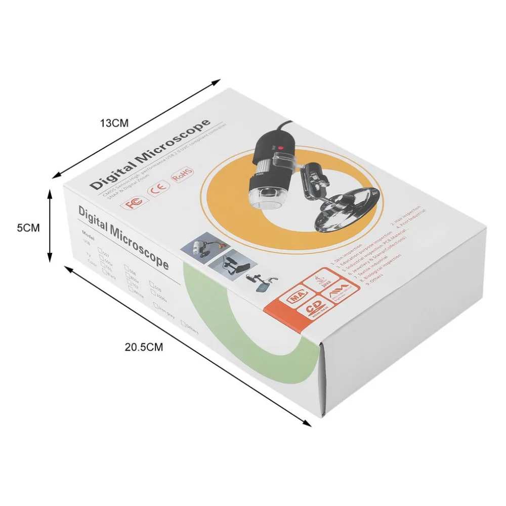 Microscop USBMicroscop практичная Электроника 5MP USB 8 светодиодный цифровой камера микроскоп Эндоскоп лупа 50X~ 500X увеличение