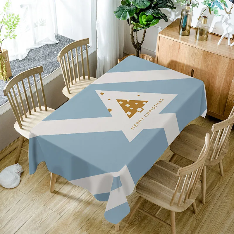 

Waterproof Geometric Tablecloth Polyester Printed Patterns Table Cloth Dining Decorated ZB-38