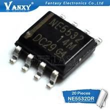 20 шт NE5532DR SOP8 NE5532 SOP N5532 5532DR лапками углублением SOP-8 SMD и IC