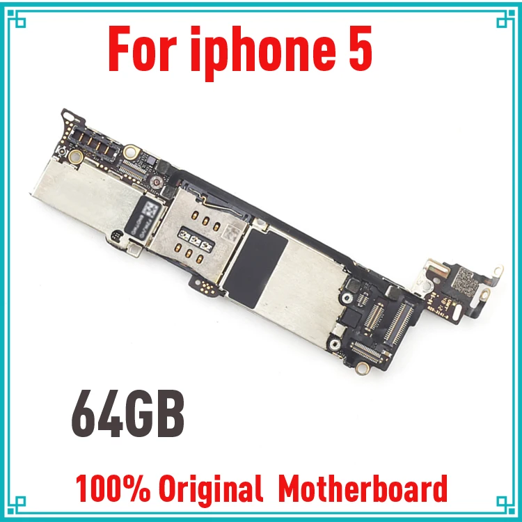 64Гб Оригинальный разблокированный для iphone 5 5G материнская плата со всеми чипами